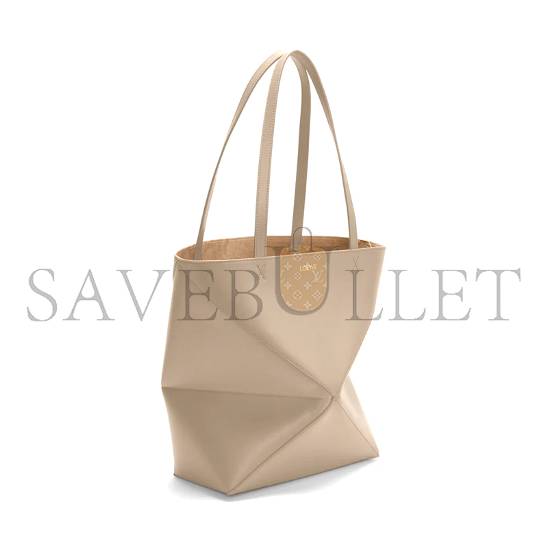 L0ew* medium puzzle fold tote in shiny calfskin a657g50x01 03 (31.5*25.5*14.5cm)